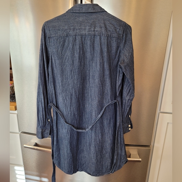 Cute "Universal Thread" Lightweight Blue Denim Shirt Dress w/belt, XS - Picture 4 of 8